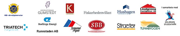 Logotyper över vilka som ingår i Falun- Borlängeföretagen