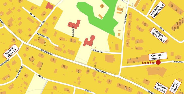 Karta med lediga lägenheter Svärdsjö